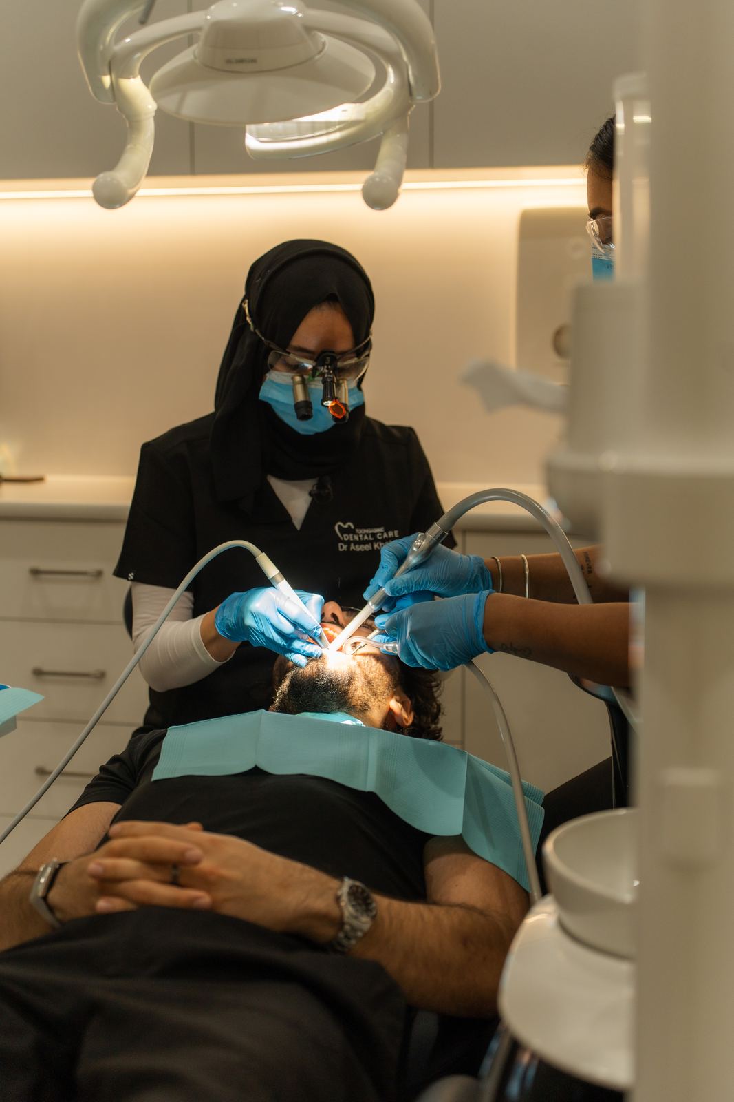 Toongabbie Dental Care dentist treating a patient