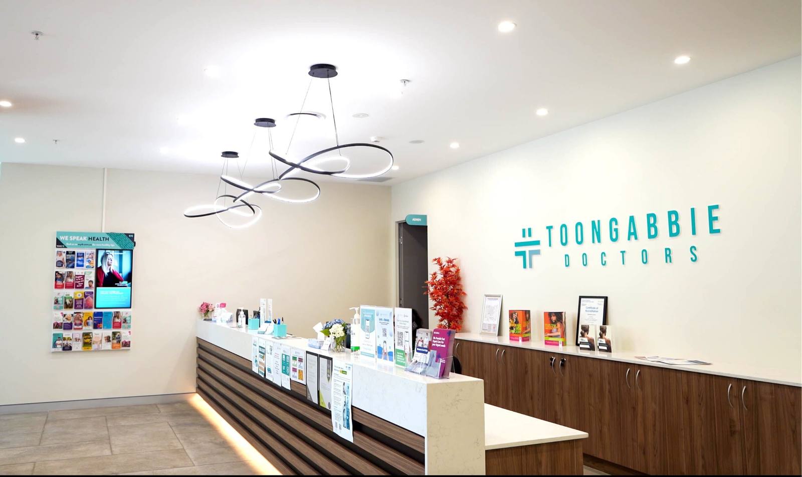 Reception desk at Toongabbie Doctors